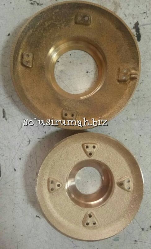 TEMPAT API KOMPOR KUNINGAN BURNER RINNAI KECIL LEBAR LUAR 7CM