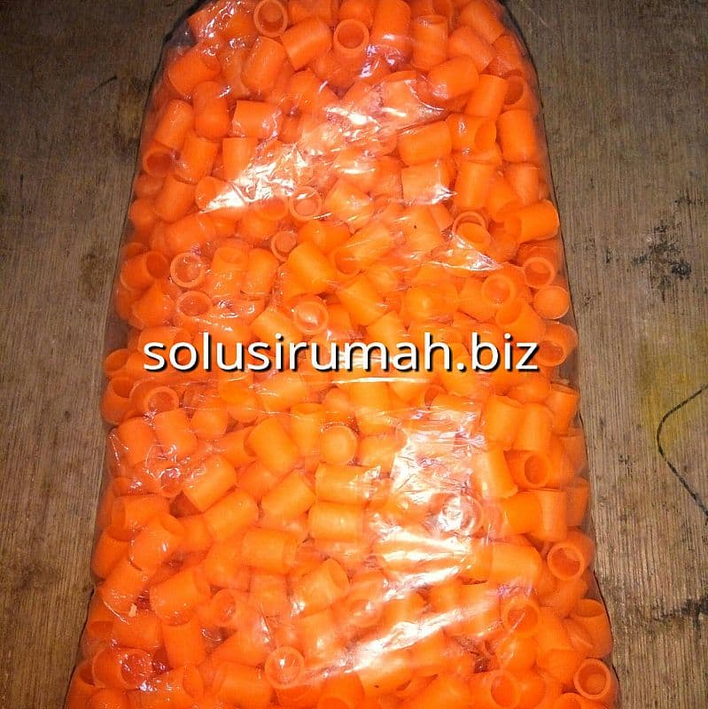 cop kARET BULAT 3/8 T14MM ORANGE MASUK LUAR PIPA SS GELAS /1bj