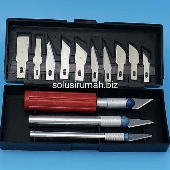 PISAU UKIR PAHAT KAYU SET HOBBY KNIFE SET 13 PCS MODEL NANKAI PROHEX barang ada karat no komplain