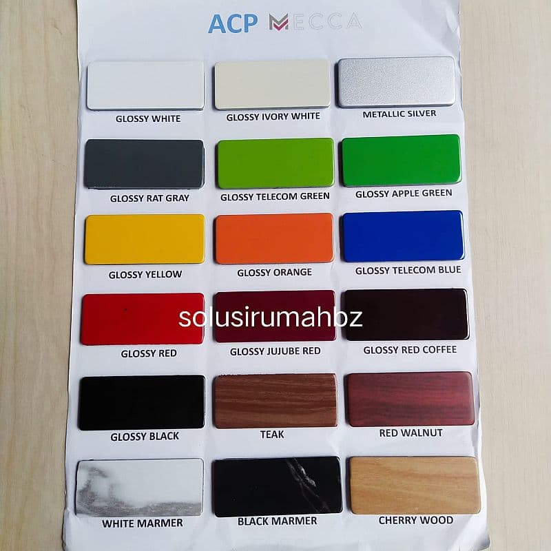 katalog ALUMINIUM COMPOSITE PANEL PILIH 3MM 4MM MERK ACP COMPOSIT PE
