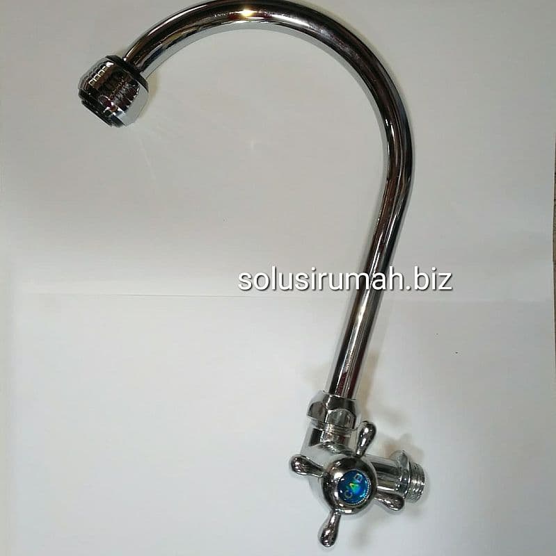 KRAN ANGSA impor DINDING BALING KERAN LEHER CUCI PIRING crom chrome