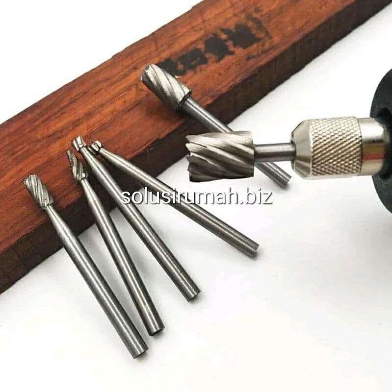 Rotary burr 6pcs mata bor mini drill tuner hss tungsten dremel matabor
