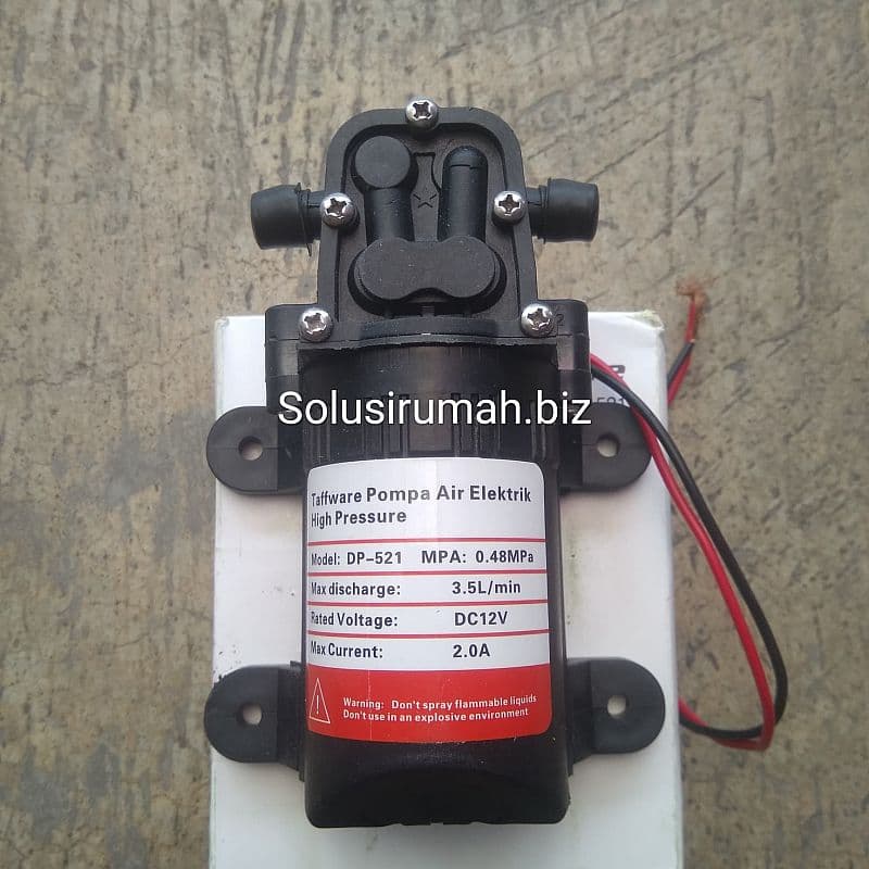 DINAMO SPRAYER TANI HITAM 3.5L/M POMPA BOOSTER 12V-2A DIAPHRAGM