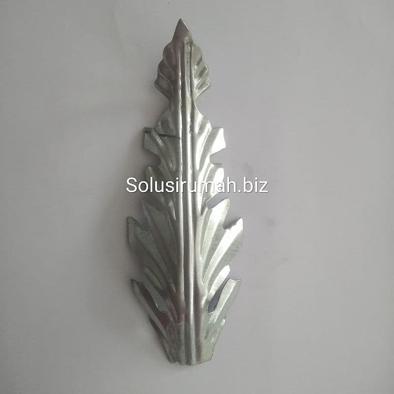 DAUN BLARAK 15 x 5.5CM HIASAN PAGAR Ornamen besi plat 15 cm pintu 15cm