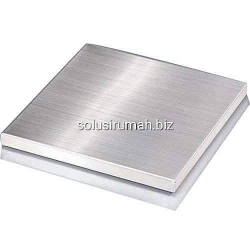 PLAT STAINLESS 1MM POTONGAN PER10CM LEMBARAN CUSTOM STEEL SHEET SS