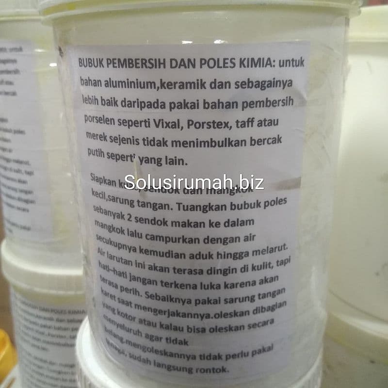 BUBUK POLES PEMBERSIH 500G 1/2KG HASIL DIATAS VIXAL PORSTEX TIDAK PUTI