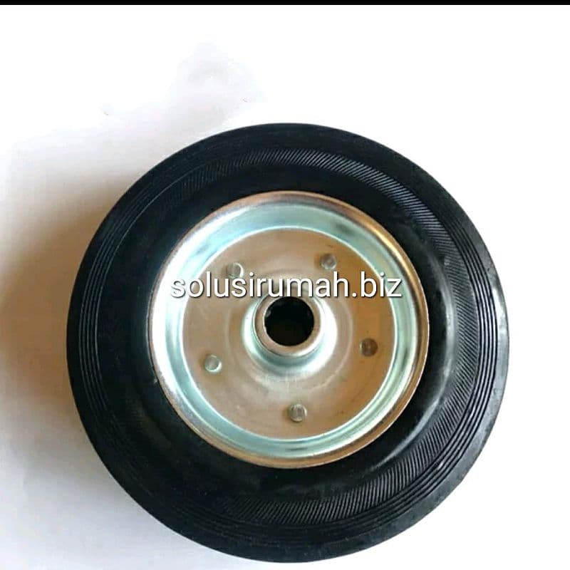 RODA ETALASE 8 INCH WHEEL ONLY RODA KARET RODA TROLLEY RODA GEROBAK IN