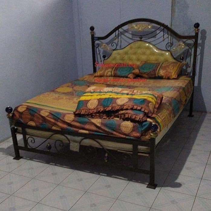 RANJANG SET 160CMX200M BESI KASUR BIGLAND BONUS BANTAL SELIMUT SPREI B