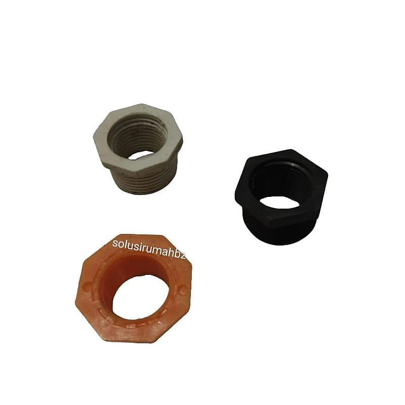 PERBIJI VRING PVC WARNA RANDOM V RING SDL 3/4 SDD 1/2 V RING 3/4X1/2 VERLOP RING 3/4 X 1/2 3/4" X 1/2" INCH VLOK RING HITAM abu orange 1/2 KE 3/4 OVER DRAT PVC