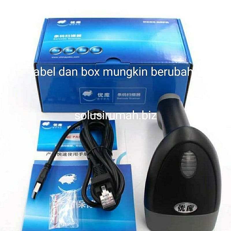 usb barcode scanner pistol 2d qr 1d kabel scan code kasir cashier