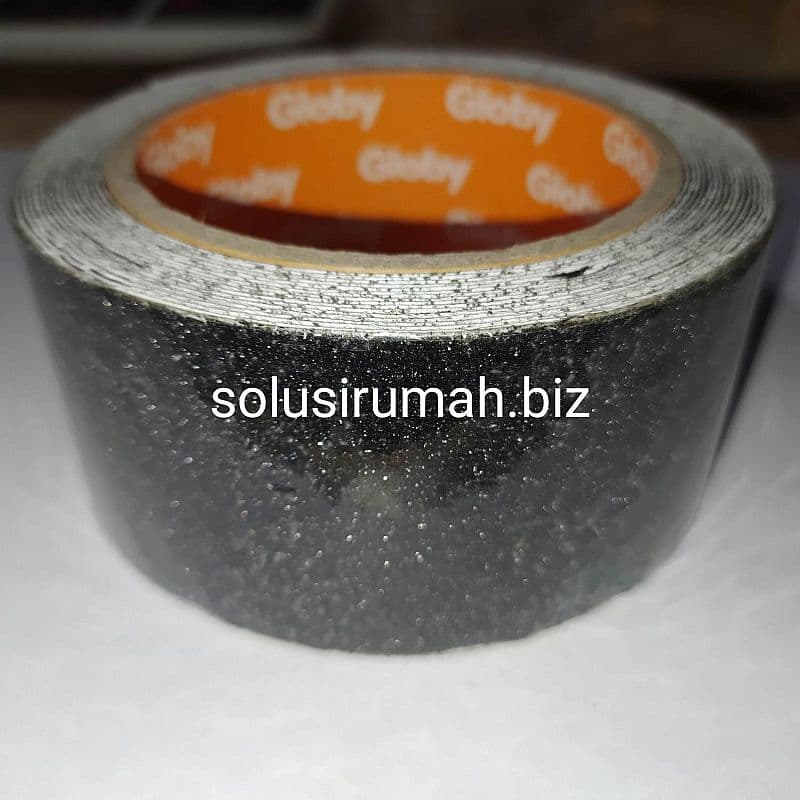 ISOLASI 50MM 5M STEPNOSING LIST TANGGA KASAR GARASI HITAM ANTI SELIP