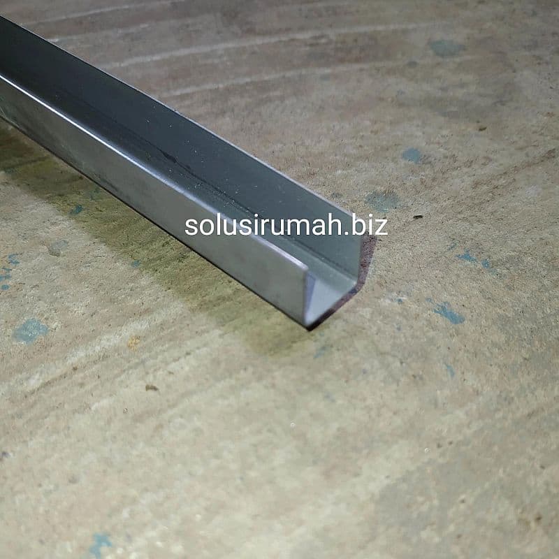 REL BESI BAWAH 17MM X 15MM X 100cm X 1.2MM GALVANIS REL PINTU DORONG