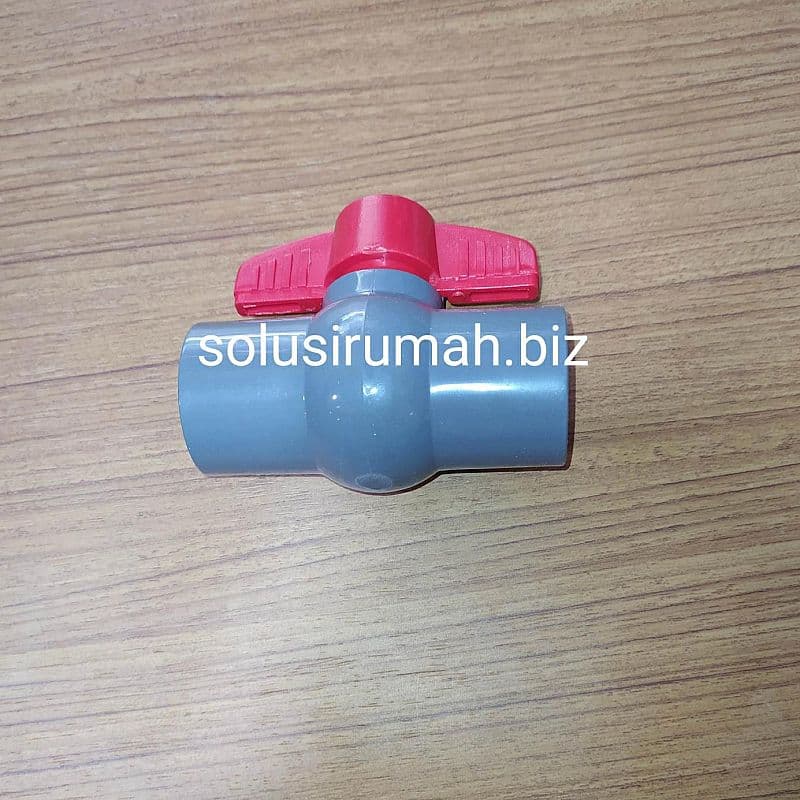 BALLVALVE 1 DRAT DALAM super BODY PVC ENGKOL STOP KRAN INCH