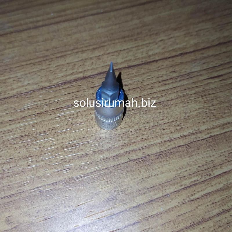 KUNCI SOK ONLY BIT 1/4 OBENG SL 4 CRV KEPALA SOCK SOCKET (SPARE) DARI