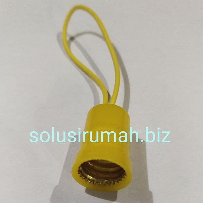 FITING LAMPU mini e 12 tebal kualitas bagus fitting lombok cabe kuning