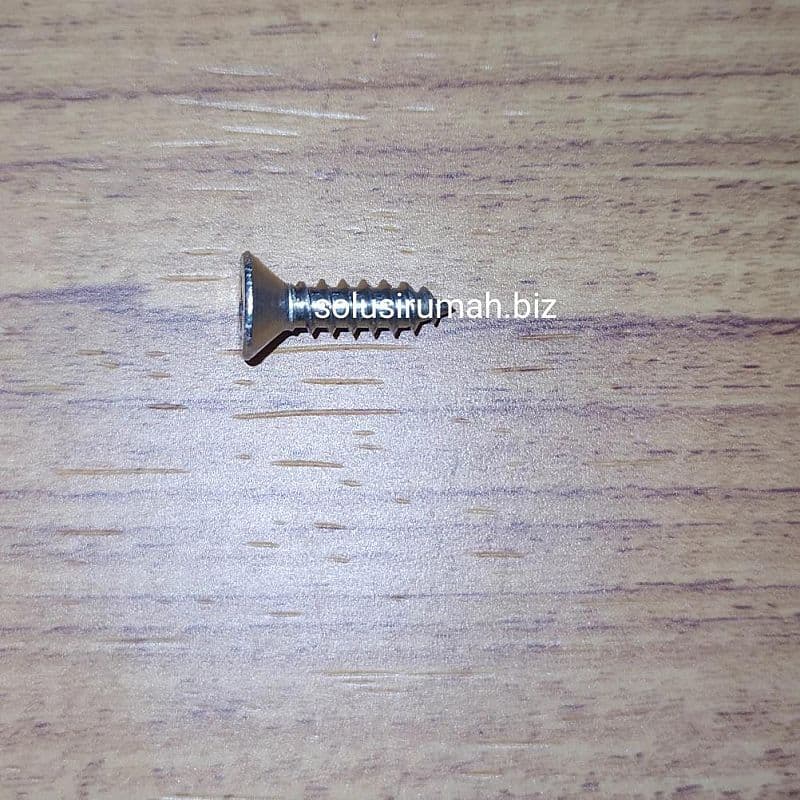 SEKRUP 1/2 X 6 + SS 304 STAINLESS KEPALA GEPENG SKRUP STAINLES 1BIJI