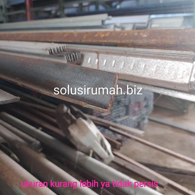 SIKU BESI 48MM 3.5MM 1M RAK TIANG L PANJANG 1METER 1 M PERMETER