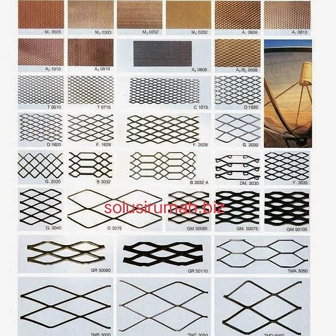 KAWAT MESH EXPANDA iklan variasi BESI HITAM EXPANDED METAL plat segi
