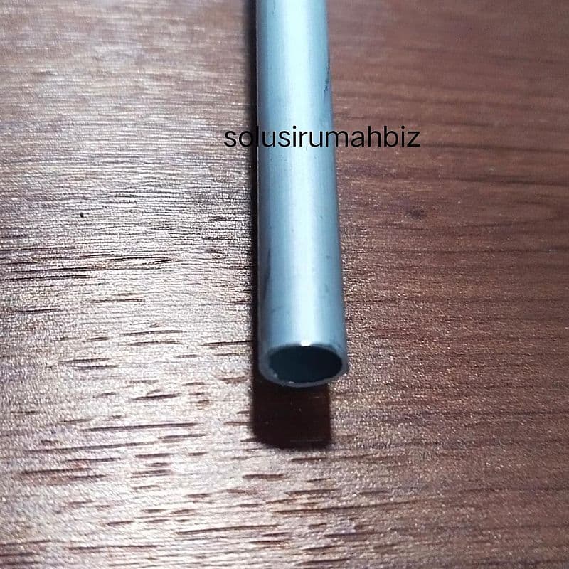 pipa aluminium per10cm potongan id 6mm pipe diameter dalam 6 mm bulat