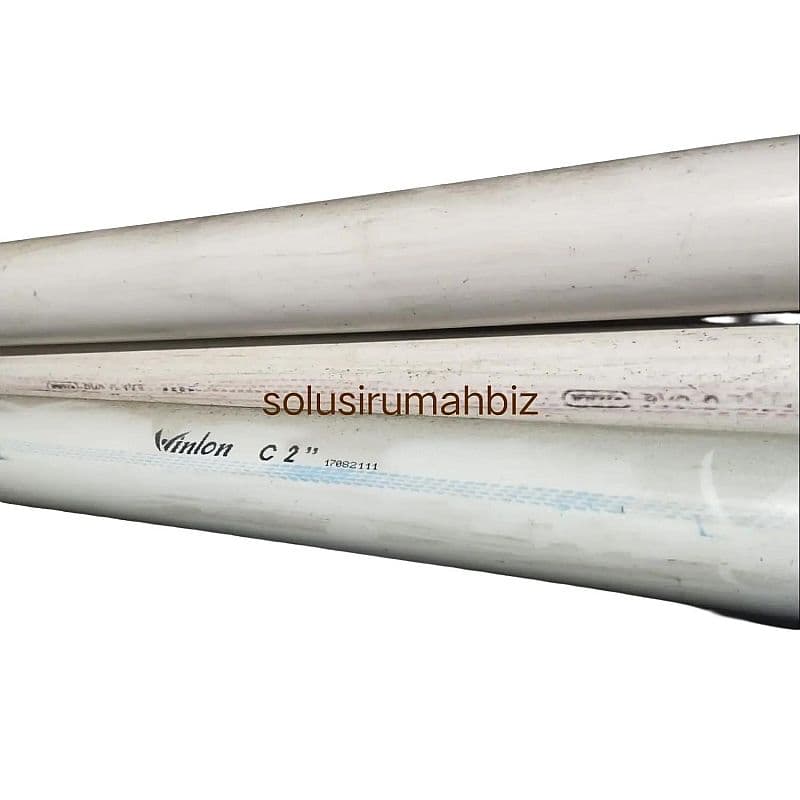 SATU METER 1M PARALON 2C 2" C PUTIH PIPA PVC O 2" 2 IN plastik plastic winlon