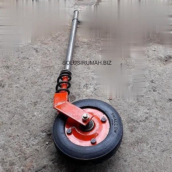 BAN GEROBAK TIANG RODA PEGAS PER TINGGI BAUTAN AS LONG BULAT PENYANGGA