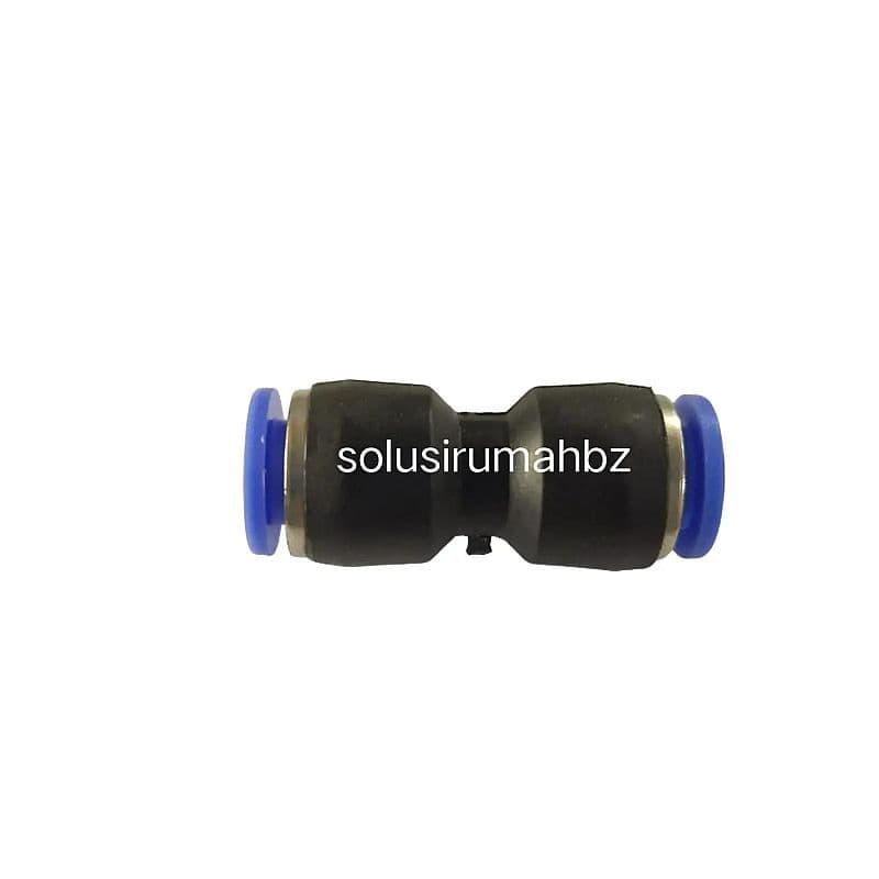 FITING PU Model I 6mm x 6mm – Sok Connector Lurus Angin