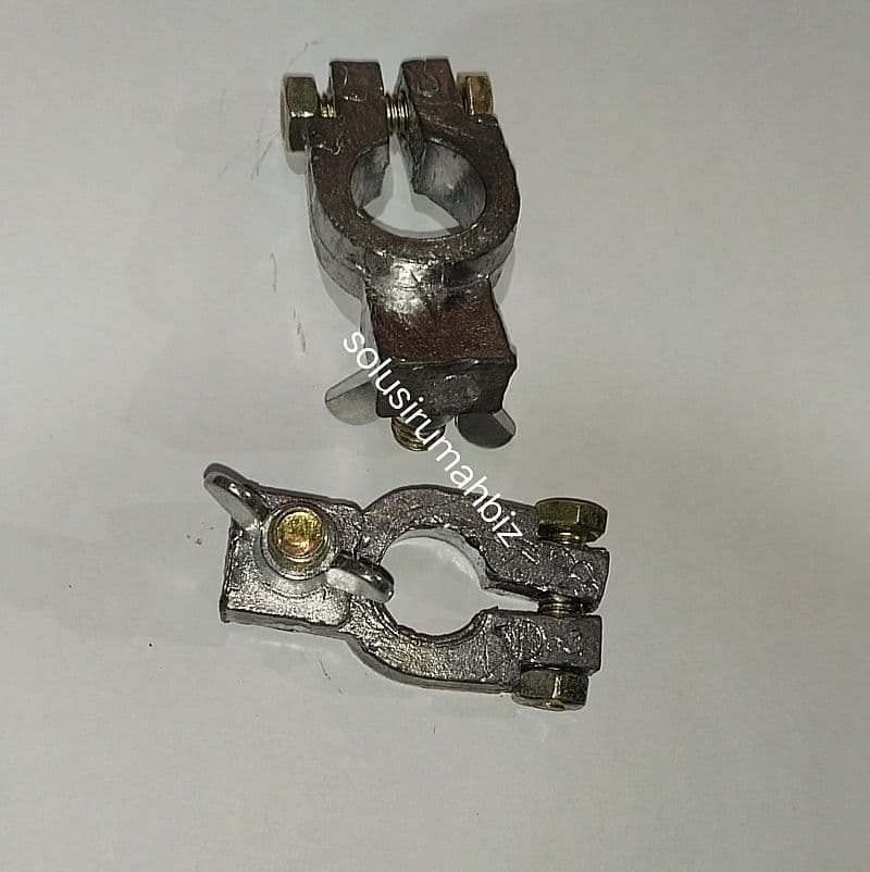 FITING AKI 16MM BESI 2PCS KLEM CLAMP 16 MM NEPEL U TRUK L300 FITTING