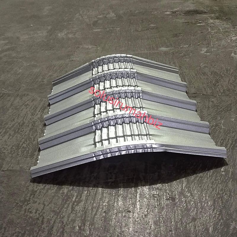 NOK galvalum SPANDECK 035 TEBAL SEGITIGA CRIMPING KR5 SILVER 600cm