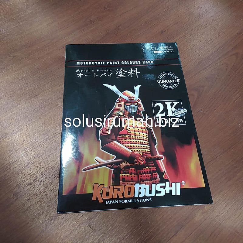 SAMURAI PAINT SPRAY PAINT color COLOUR CARD 8HAL KARTU WARNA