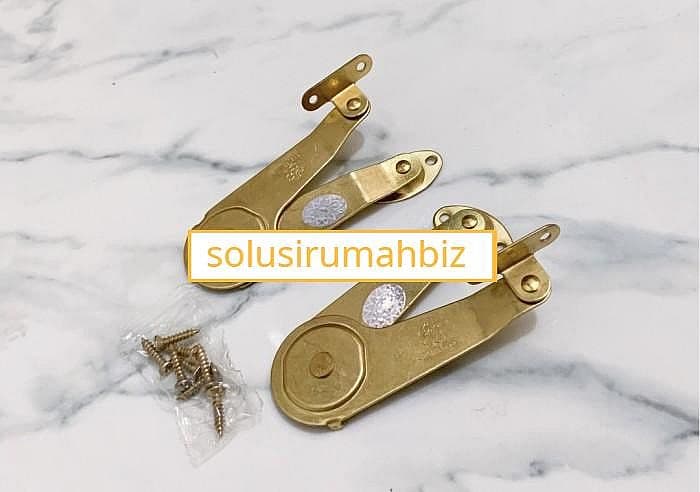 perpasang ENGSEL SALON 5 inch SAKURAJIMA SIKUTAN 5" GOLD EMAS KUNING
