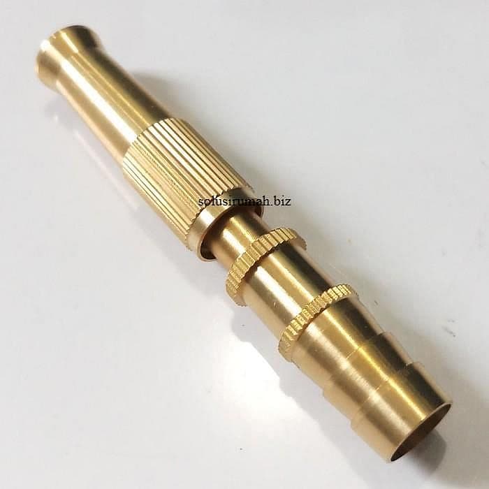 Semprotan air Lurus 1/2" KUNINGAN / Hose Nozzle untuk Selang air 5/8"
