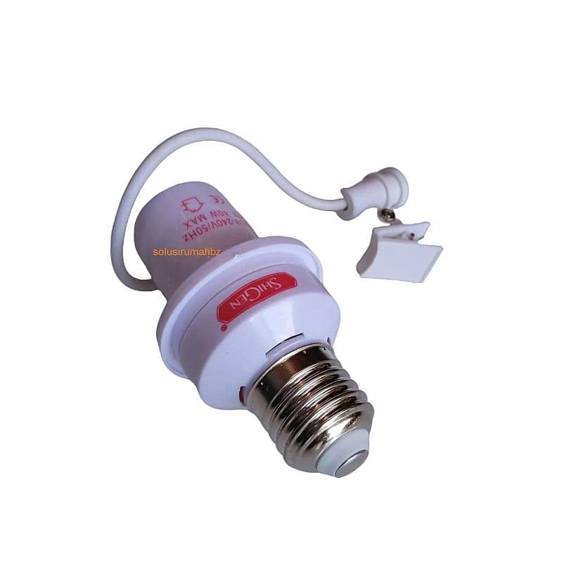 Fitting Lampu Sensor merek shigen asli Cahaya Otomatis e27 normal Lampu Fiting matahari E 27