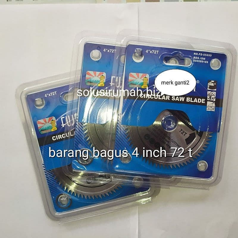 MATA PISAU POTONG KAYU 4 INCH x 72 T wood circular saw blade mdl tora