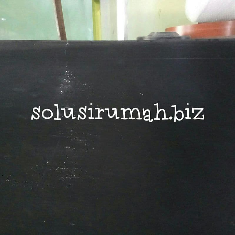POLYCARBONAT IMPRA BOARD 122*75*2MM HITAM PLASTIK BERONGGA PVC