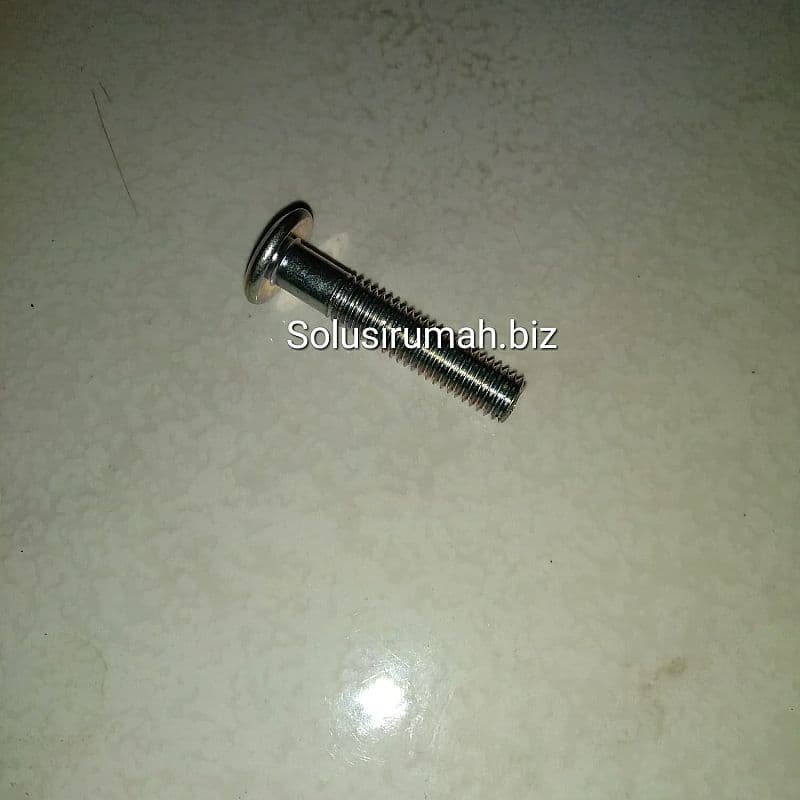 BAUT LOCK NUT 40MM M8 FURNITURE MUR BAUT U MOR NANAS JCBC M08*40 PUTIH
