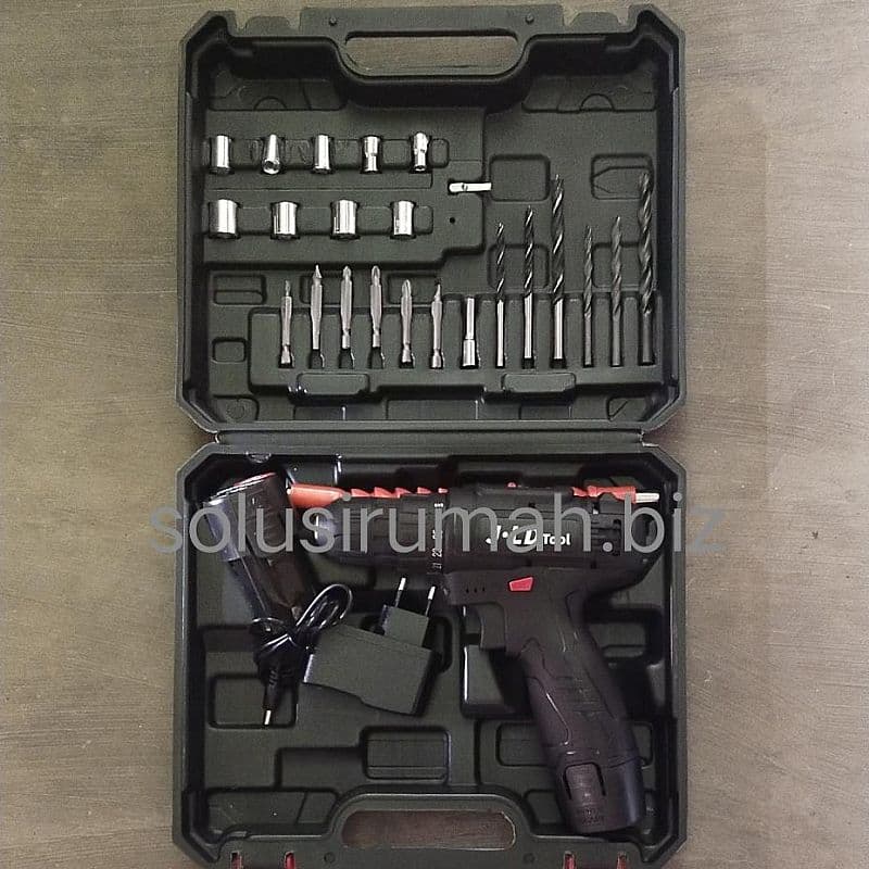 cordless drill batttery 12 include tool kits 24 pcs by jdl tools bor
