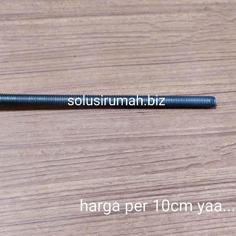 AS DRAT FULL M14 per10cm HITAM AS BAUT STUDBOLT 14MM LONG DRAT