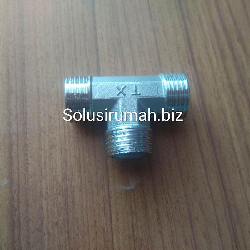 TEE SHOWER 1/2M 1/2M 1/2M TDL 1/2 CROME TEE DRAT LUAR SS STAINLESS T