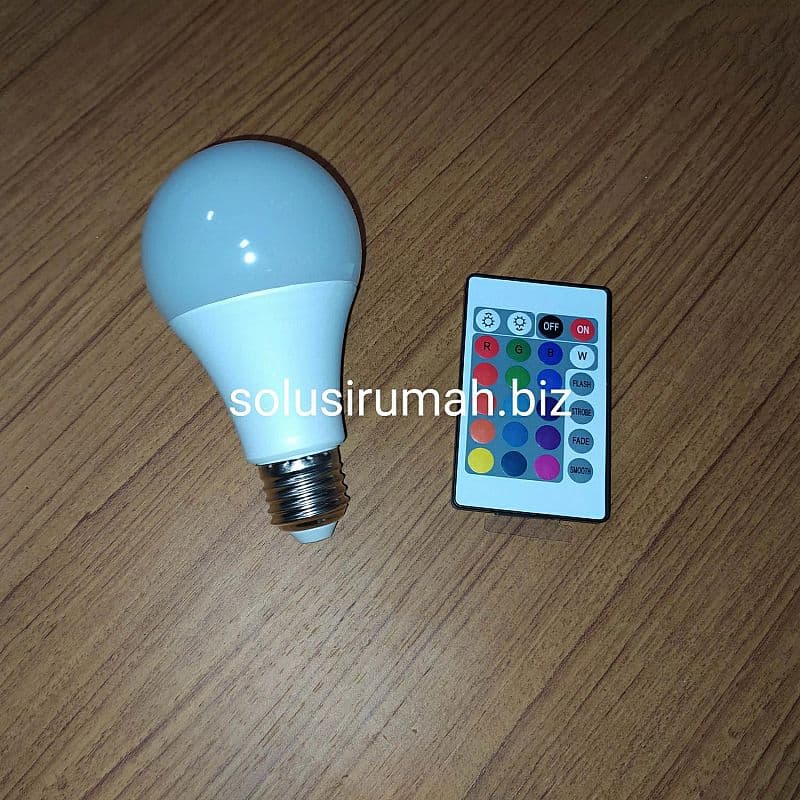 BOLAM LED 10W BOHLAM REMOTE WARNA WARNI DIMMER PELANG BESAR BODY