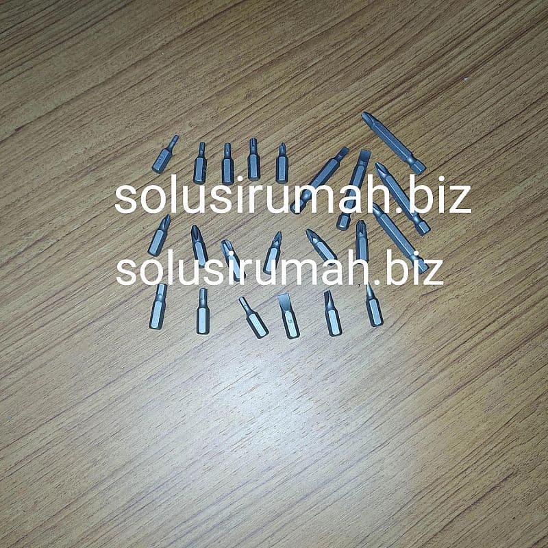 SPARE EXTENTION 23PCS MATA OBENG SET U/ MESIN BOR CORDLESS 3.6V SPAREP