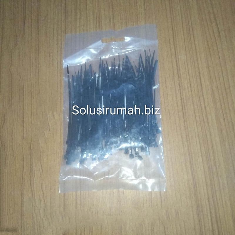 KABEL TIE 10CM 2.5 HITAM 100 CABLE TIES PENGIKAT DASI PAK 100BJ pack