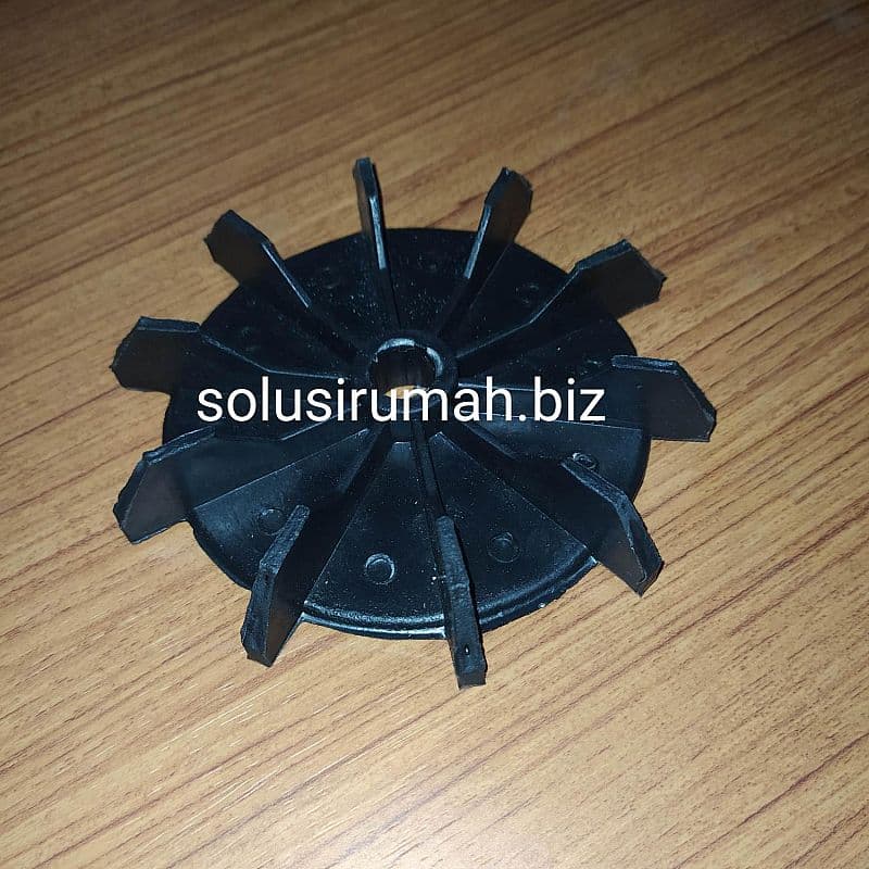 KIPAS POMPA LUAR BULAT HITAM GARIS OD135MM