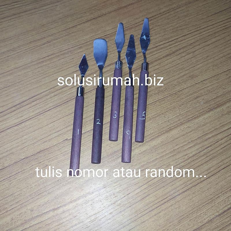 pisau LUKIS 1BIJI ECER BODY BULAT KECIL PALET GAMBAR painting knive