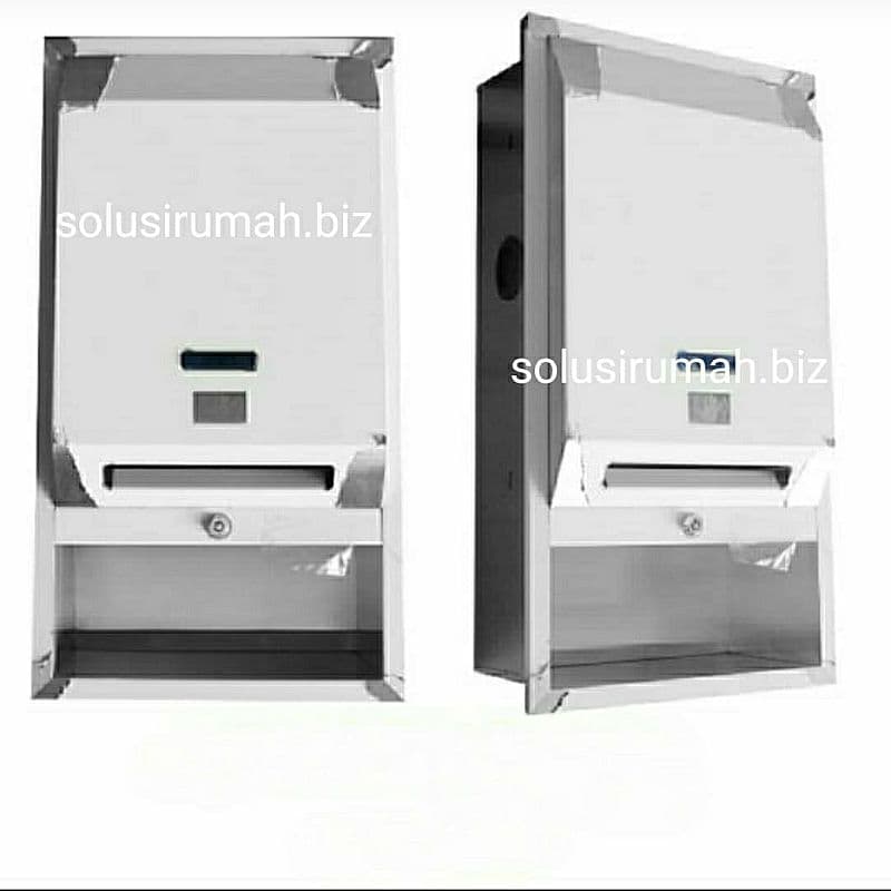 Dispenser tisu tissue otomatis sensor non touch tissu gulung dinding