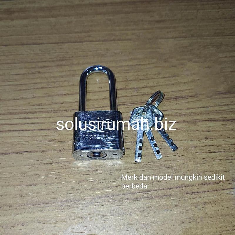gembok pagar 3kunci 30mm 30 mm leher panjang besi model ss stainless s