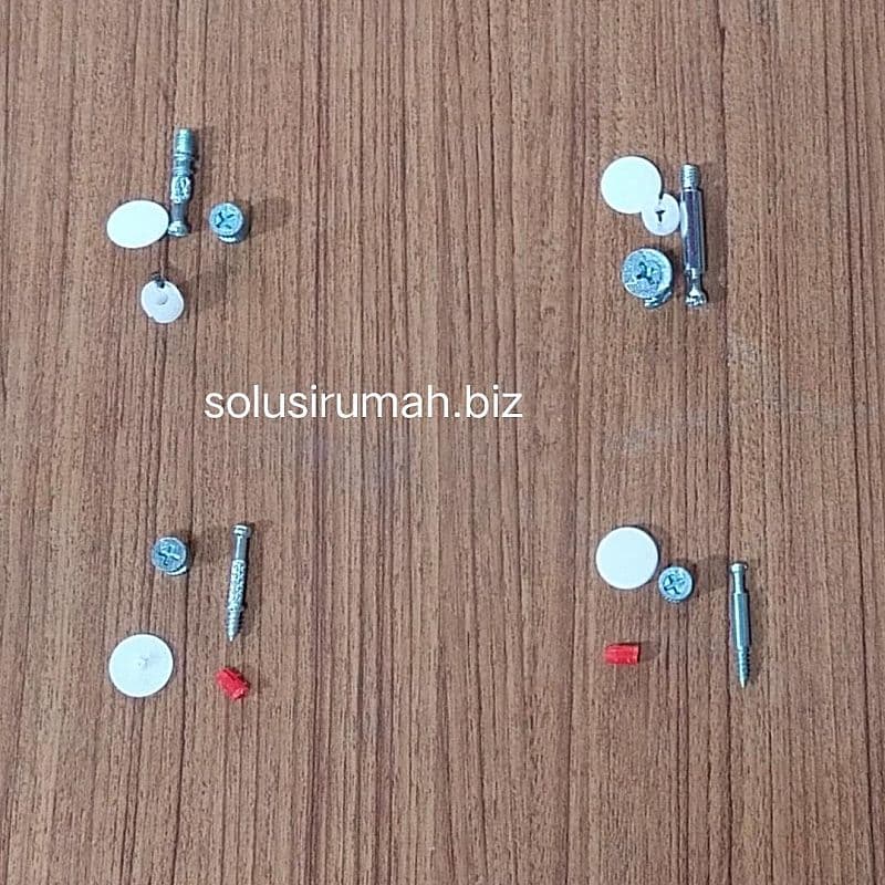 SEKRUP KNOCK DOWN MUR BAUT FURNITURE SET 4PCS SKRUP MINIFIX minifik 4