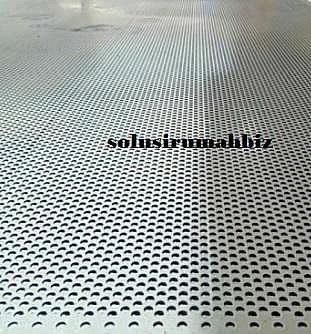 PLAT LUBANG Stainless T08MM HOLE 2mM ss 2 mm /100CM PERFORATED CUSTOM