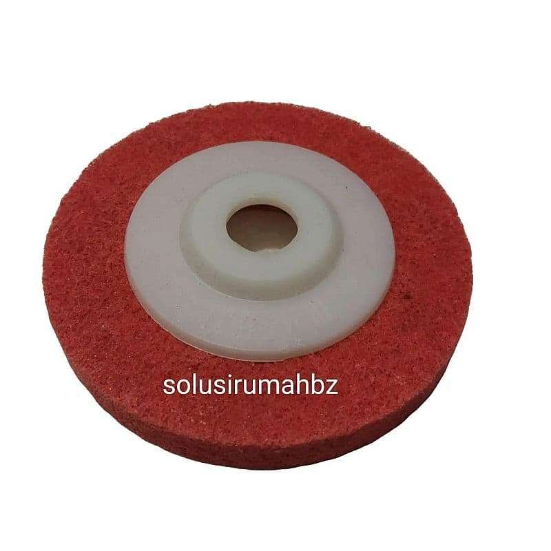 MATA GERINDA POLES NON WOVEN WOOLEN 4 INCH GRINDA GRINDER BUSA WOOL 4" pemoles stainless steel