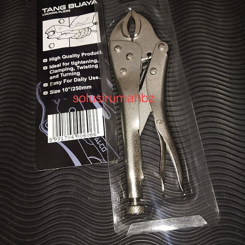 tang buaya 10" bagus bengkok jepit locking grip pliers 10 inch 10inch