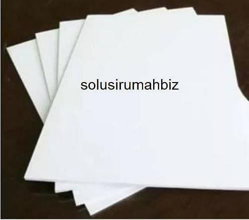 PVC SHEET BOARD Lembaran 3mm /100cm PLASTIK PAPAN FOAM PUTIH potongan